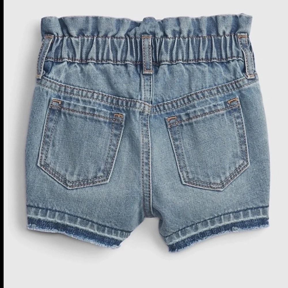 GAP Blue Denim Shorts with Minnie Mouse Embroidery